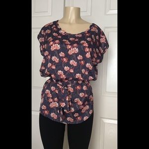 🌵 EUC Forever21 Love21 Belted Satin Tunic